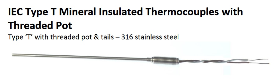 Termocuplu tip T, 3x100mm, -100C, +400C,  XF-1097-FAR