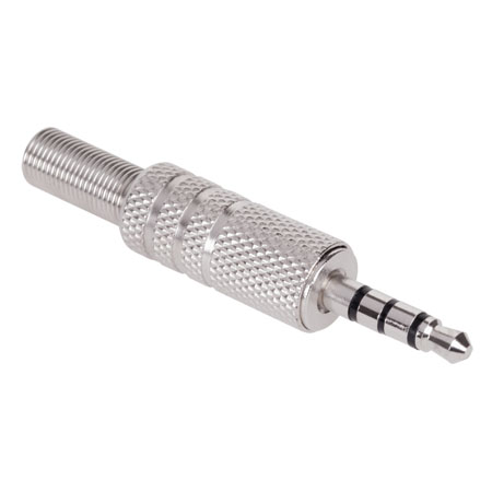 Conector jack 3.5mm, 4 inele, 4 pini, metalic, WTY0009