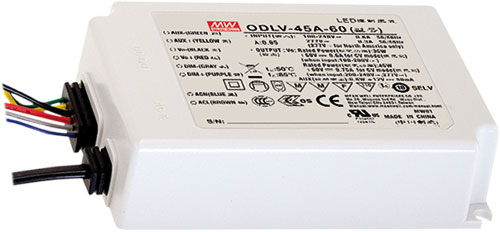 Sursa alimentare leduri, 45W, 36VDC, PWM, 1.25A, IP67, ODLV-45-24, MEAN WELL