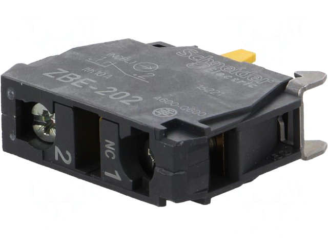 Contact NC, 3A, 240V, ZBE202, SCHNEIDER ELECTRIC