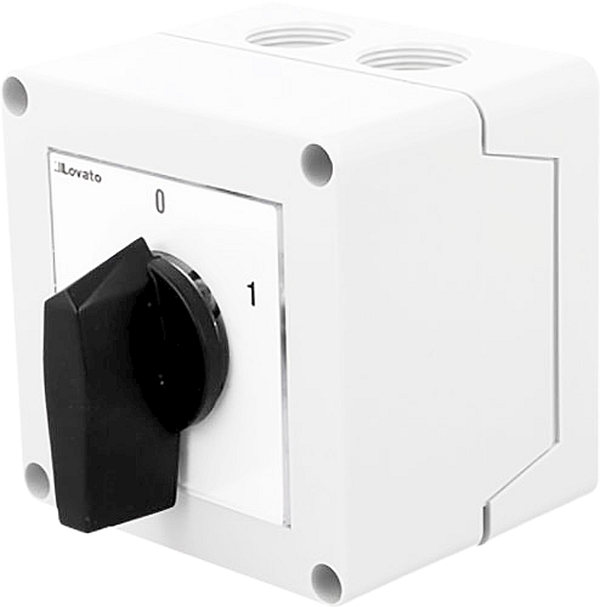 Intrerupator 16A, cu came, 2 pozitii, 3 poli, 0-1, montare in carcasa, GX1610P, LOVATO ELECTRIC