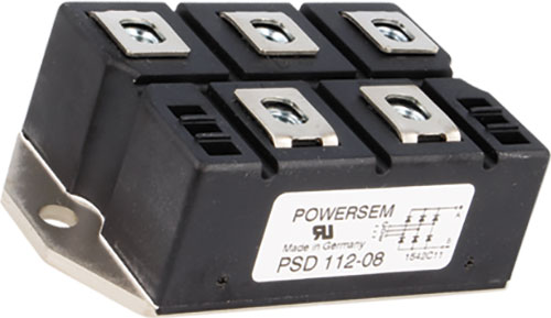 Punte redresoare 88A, trifazata, 1600V, PSD82/16, POWERSEM