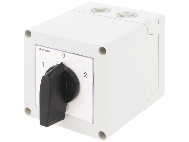 Intrerupator 16A, cu came, 3 pozitii, 3 poli, 16A, 1-0-2, GX1653P,  LOVATO ELECTRIC