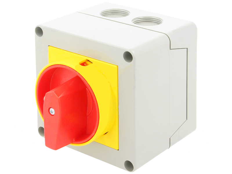 Intrerupator 16A, cu came, cu 2 pozitii, 4 poli, 0-1, montare in carcasa, GX1692P25, LOVATO ELECTRIC