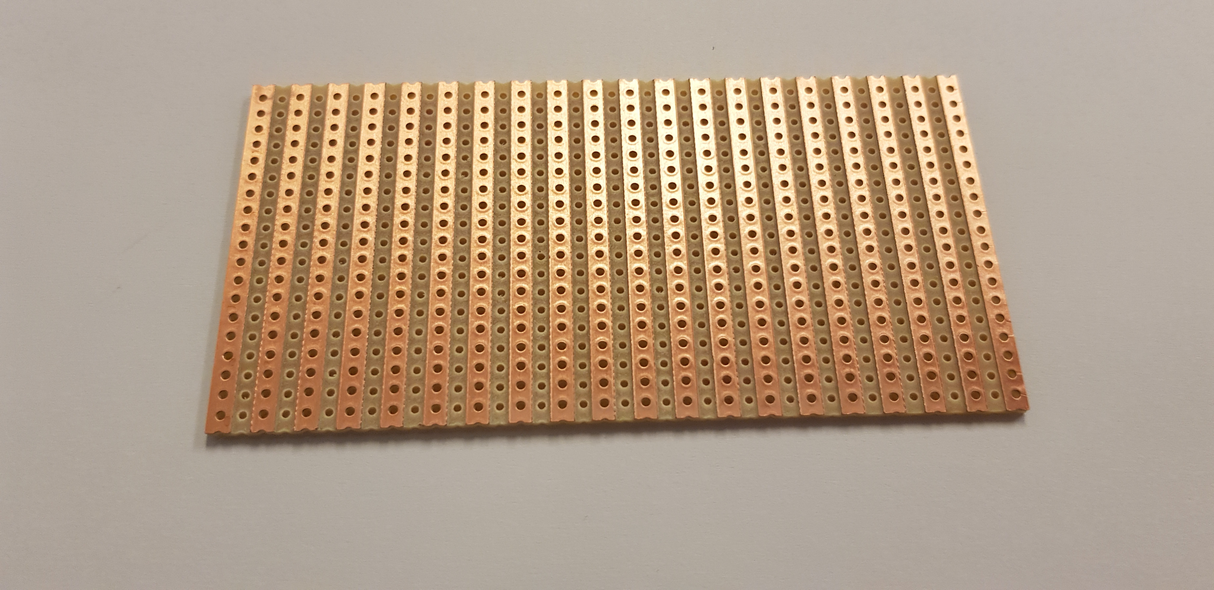 Placa cablaj test, linii, 50x100mm, pas 5.08mm, 20 linii, H5SR050