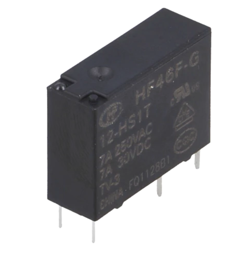 Releu 12V, SPST-NO, 5A, HF46F-G/012-HS1T, HONGFA