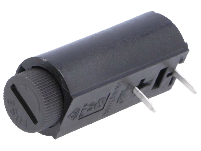 Suport siguranta, pcb, 10A, 5x20mm, montaj pcb, ZHL50