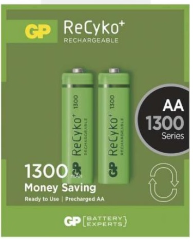 Acumulator 1.2V, AA, R6, 1300mA, Ni-MH; 2 buc, GP130AAHC-RCK-BL2, GP
