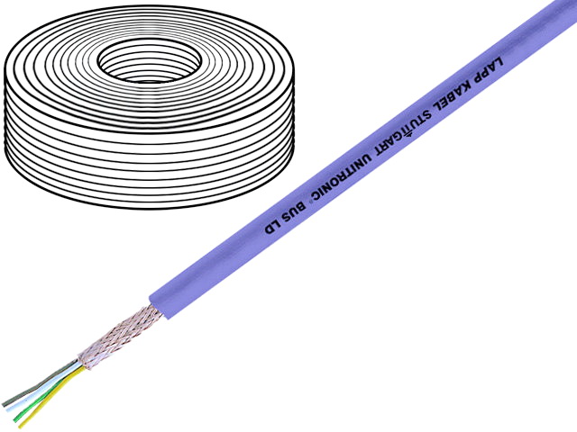 Cablu RS485, RS422, 1x2x0.22mm, cupru ecranat, BUS-LD-1X2X0.22, LAPP KABEL