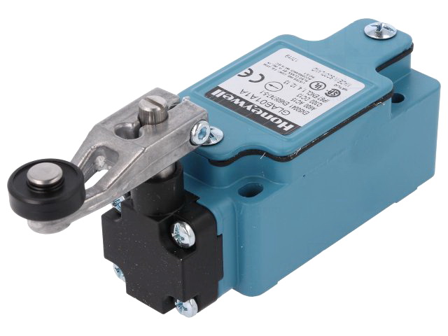 Limitator cursa, NO, NC, 600V, 6A, IP66, rola plastic, GLAB01A1A, HONEYWELL