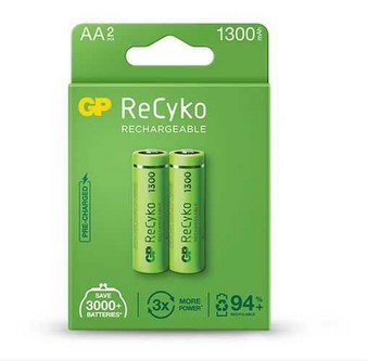 Acumulator 1.2V, AA, R6, 1300mA, Ni-MH; 2 buc, GP130AAHC-RCK, GP