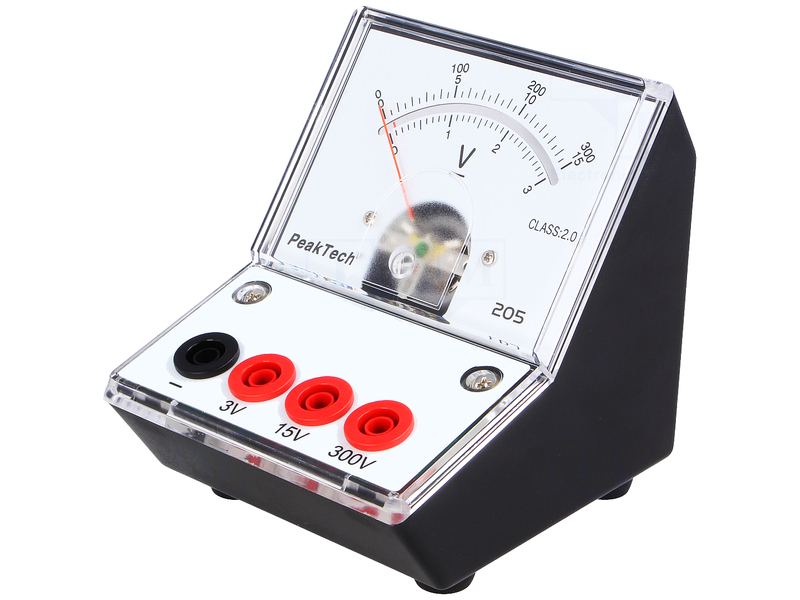 Voltmetru DC, analog, 2.0%, 300VDC, didactic, P205-07, PEAKTECH