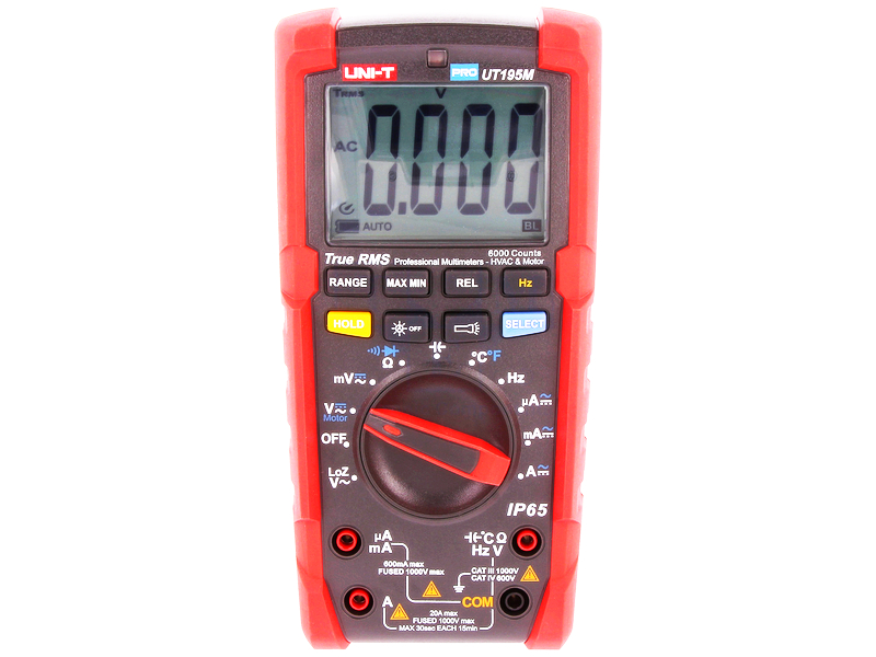 Multimetru digital, profesional, LCD, 6000, IP65, UT195M, UNI-T