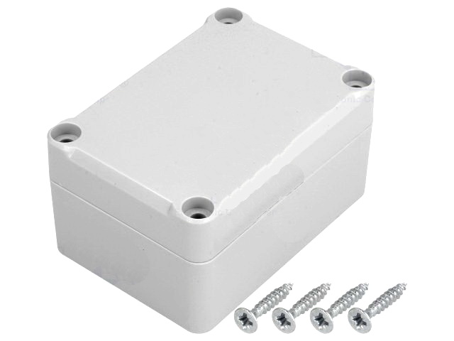 Cutie plastic, ABS, 50x70x26mm, alba, garnitura, IP65, Z-96JH-ABS