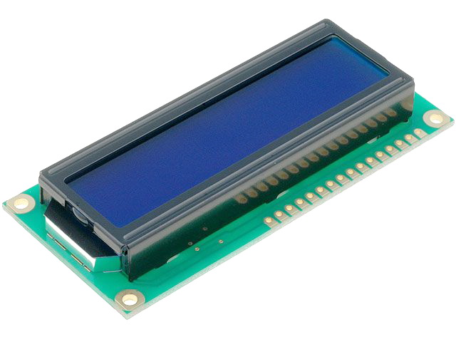 Display LCD; alfanumeric; 16x2; 80x36x13.2mm, albastru, RC1602B-BIW-ESV