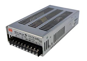Sursa tensiune 24V, 6.25A, AC-DC, tensiune iesire reglabila, 4.8...26.4V, SPV-150-24