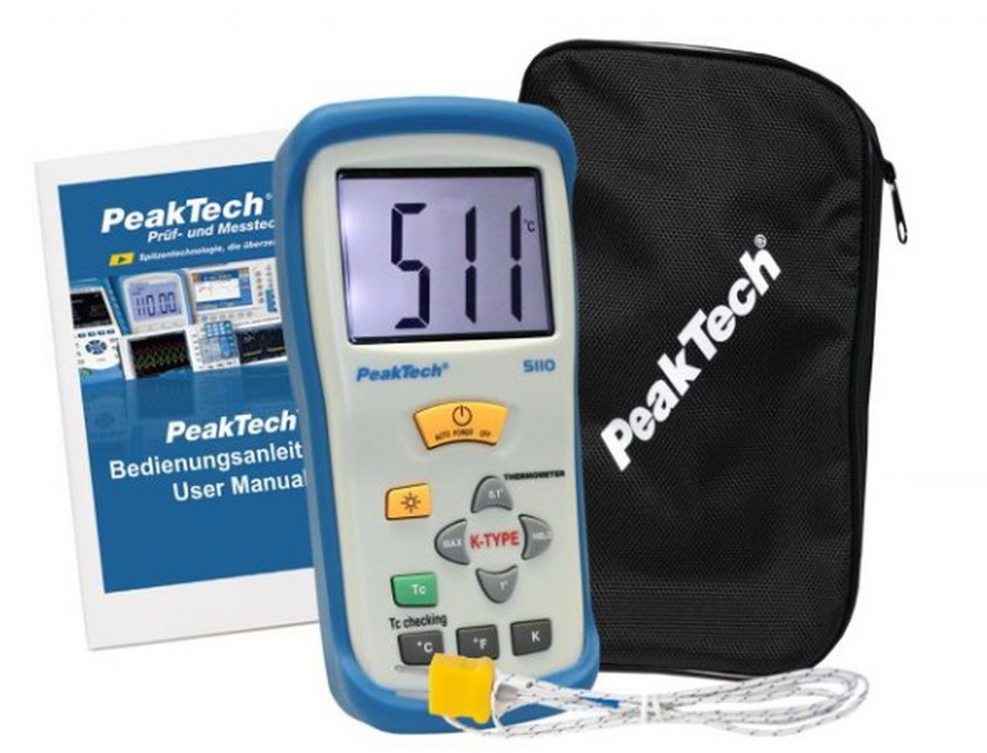 Termometru digital, -50C/+1300C, sonda tip termocuplu K, P5110, PEAKTECH