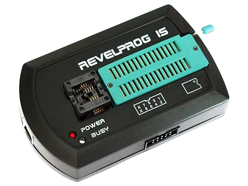 Programator memorii, seriale, I2C, SPI, EEPROM, FRAM, Flash, pe USB, soft, REVELPROG-IS, REVELTRONICS