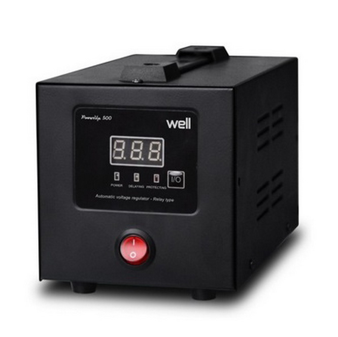 Stabilizator tensiune 220VAC, cu releu, 1000VA, AVR-REL-POWERUP1000