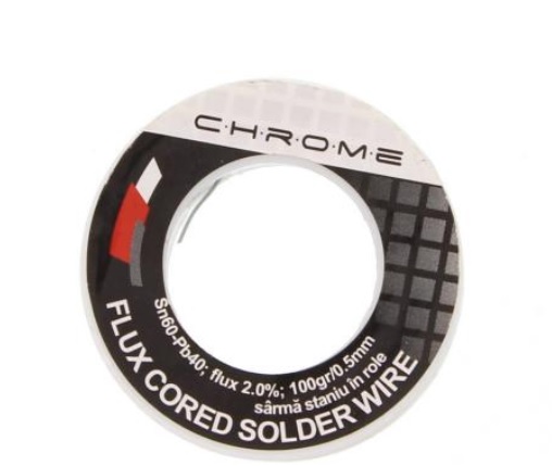 Aliaj lipit fludor, 0.8mm, 100GR, 60/40, TIN-100GR/0.8MM-CHR