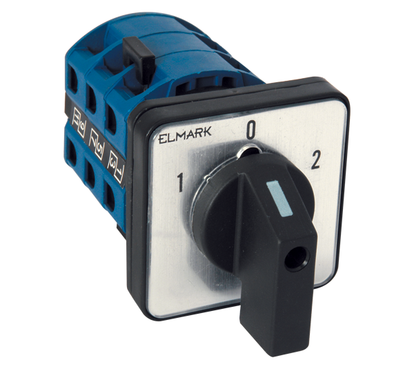 Comutator cu came,  25A, 1-0-2, 3 nivele, 3 pozitii, LW26-25