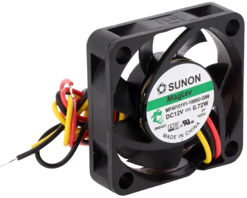 Ventilator 12VDC, 40x40x10mm, 3 fire, MF40101V1-1000U-G99, Sunon