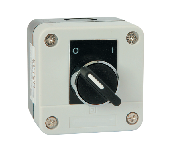 Buton cu cutie, buton start, montare aparenta, IP44, OFF-ON, 6A, fara revenire, BP-134