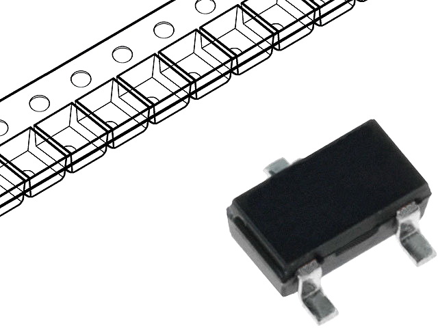 2SJ168, P-MOSFET, 60V, 0.2A, SC59, TOSHIBA