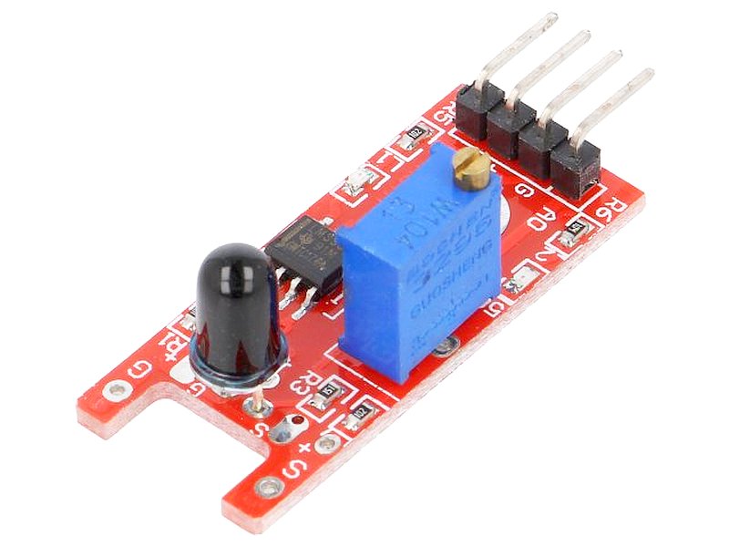 Senzor: flacără, infraroşu, analogică, digital, 3,3 .. 5VDC, IC: LM393, OKY3056, OKYSTAR