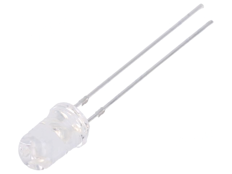 LED ultraviolet, 5mm, 3-3.8V, 2-4mW, 360-370nm, OSV1YL5111A