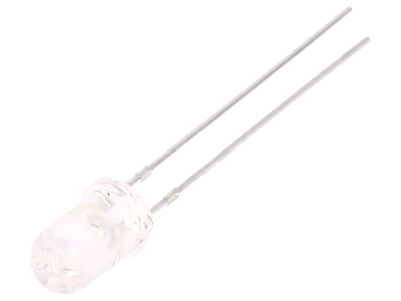 LED ultraviolet, 5mm, 3-3.8V, 2.5-4.5mW, 370-380nm, OSV2YL5111A