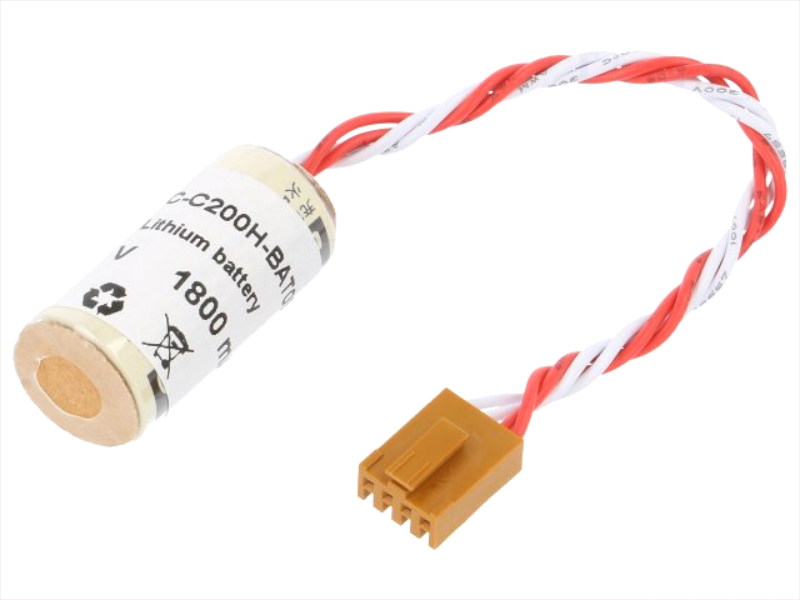 Baterie litiu, 3V, PLC, 2/3A, 2/3R23, CR17335, 1800mAh, PLC-C200H-BAT09, FDK