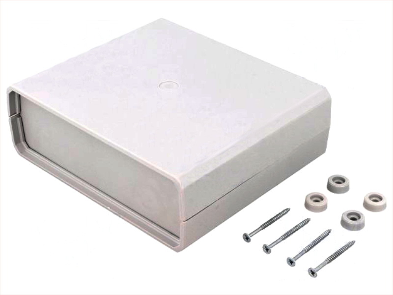 Cutie plastic, 149.5x129.8x50mm, gri, Z-4J