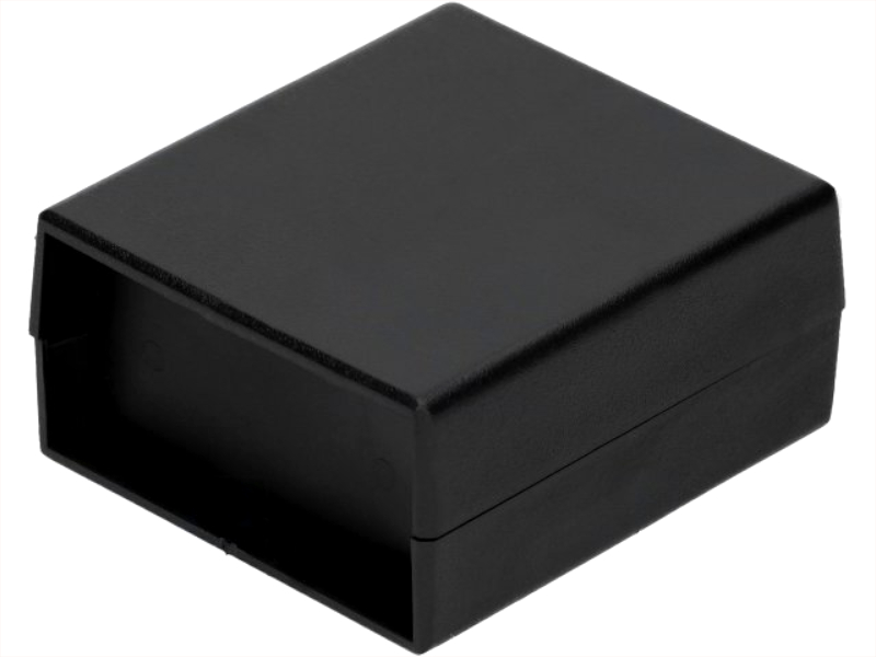 Cutie plastic, 67x74x36mm, neagra, Z60-ABS