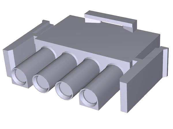 Mufa 4 pini; cablu-placa; tata, mama, pas 6.35mm, MATE-N-LOK, 350779-1