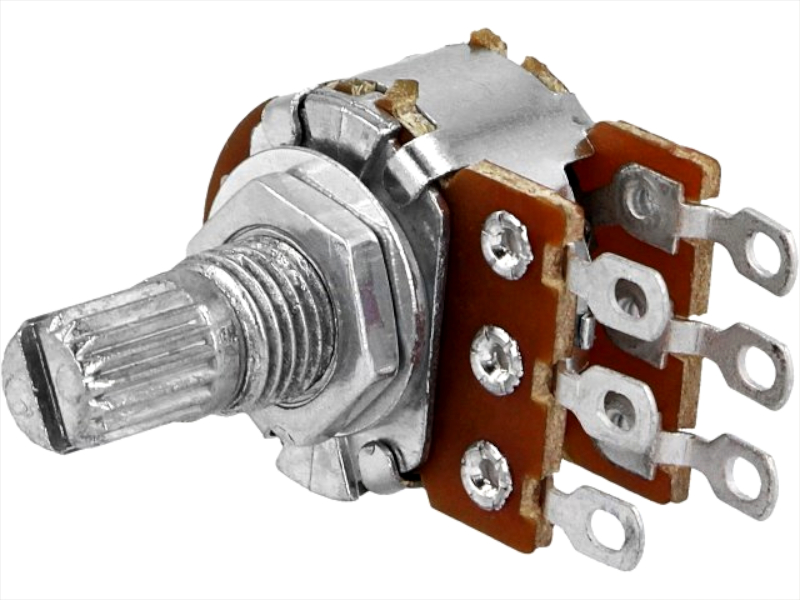 Potentiometru 50K, stereo, log, R16148-1B-1-A50K