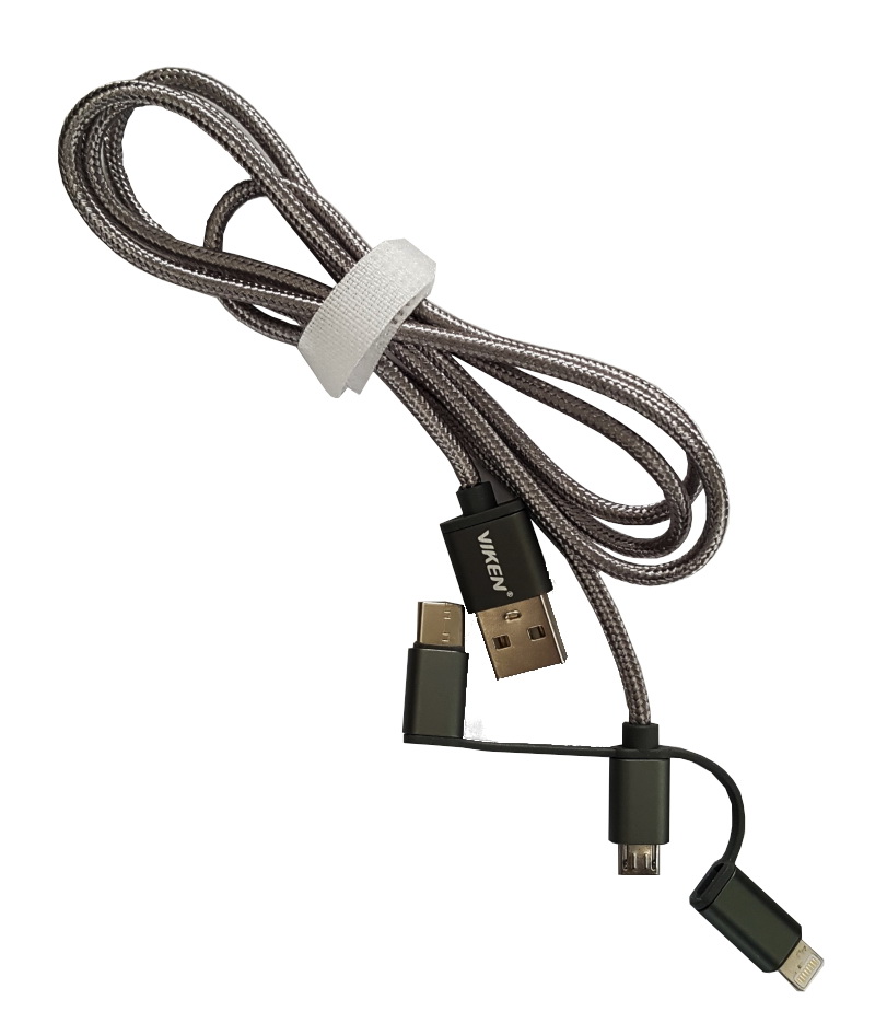 Cablu adaptor USB, 3 IN 1, USBC, MICROUSB, LIGHTNING, 100cm, 3679, ADAFRUIT