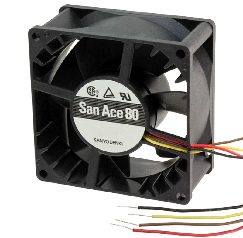 Ventilator 24VDC, 80x80x38mm, 4 fire, 9GV0824P1G031, Sanyo Denki