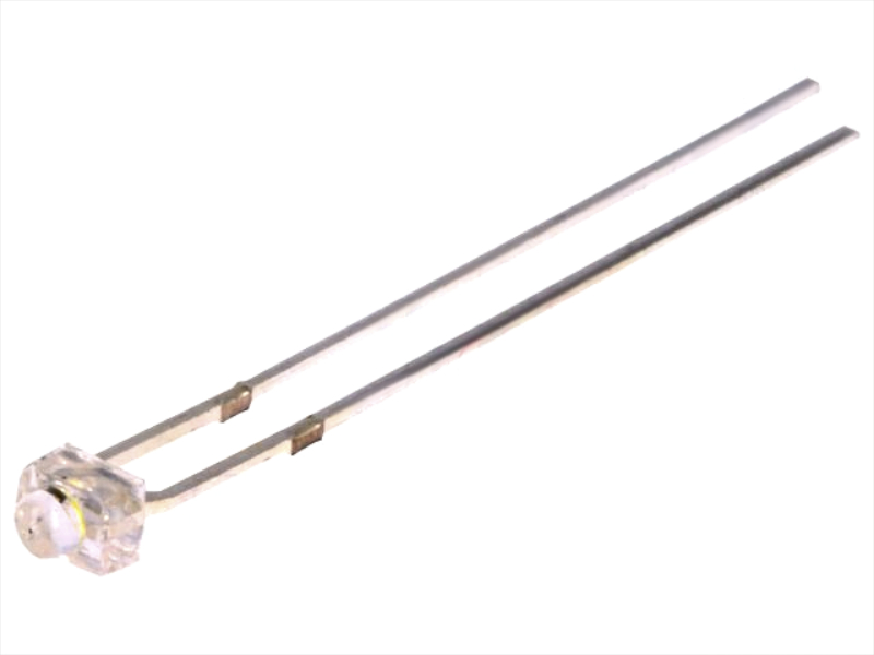 Led 12V, 1.8mm; alb rece; 2180mcd; 12V; convex; OSW5DK7331A-12V