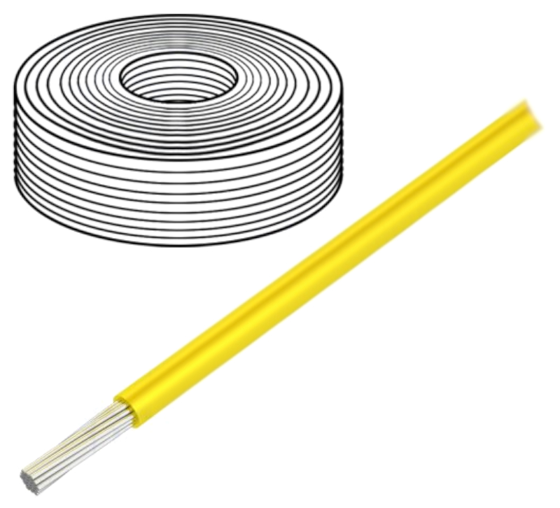 Cablu 1x1mm2, izolatie silicon, galben, 500V, 180C, SIF1.00-Y