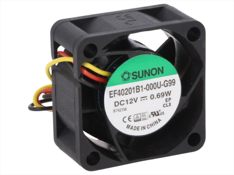 Ventilator 12VDC, 40x40x20mm, 3 fire, EF40201B1-000U-G99, Sunon