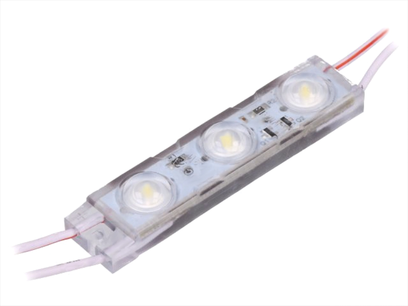 Modul 3 LED, alb rece, 12V, 132lm, 67x15x10mm, LM-ORI12-W3