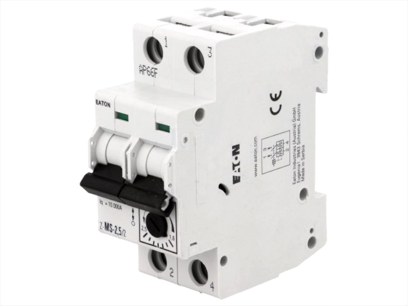 Disjunctor magneto-termic cu reglaj de curent, 1.6-2.5A, 2 poli, Z-MS-2.5/2