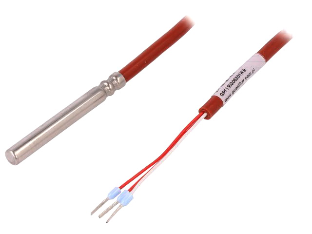 Sonda de temperatura; Pt100; 6x50mm, cl.A; -30/180C; 3 fire, 72-23304701-0300, GUENTHER