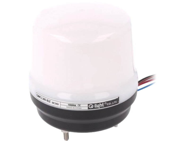 Semnalizator luminos şi acustic; 24VDC, IP65, multicolor, LED, 80dB, QMCL80-BZ-24, QLIGHT
