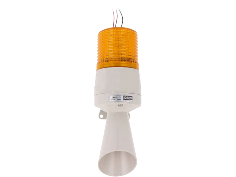 Semnalizator luminos şi acustic; 24VDC, IP54, ambra, LED, 100dB, S60ADL-24-A, QLIGHT