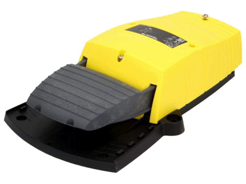 Pedala cu contact electric, 3A, ON-(ON), SPST-NO + SPST-NC, IP55, XPEY110, SCHNEIDER ELECTRIC