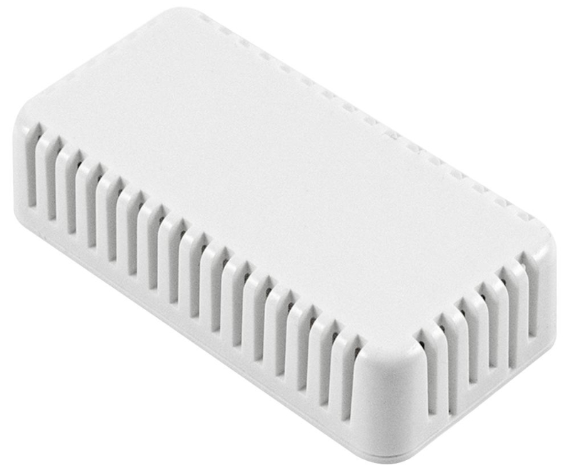 Cutie plastic, 80x40x20mm, ventilatie, 1551V2WH, HAMMOND
