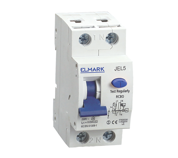 Intrerupator diferential, 30mA, 40A, RCD, IP40, 1P+N, JEL5-40-30, ELMARK
