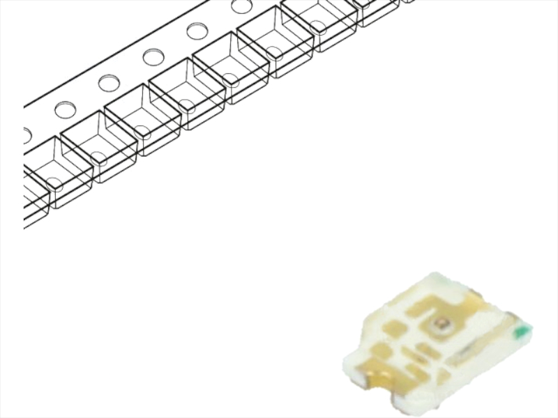 LED SMD, 0805, verde, 260-900mcd, 2.8...3.5V, RF-GNB170TS-CF, REFOND
